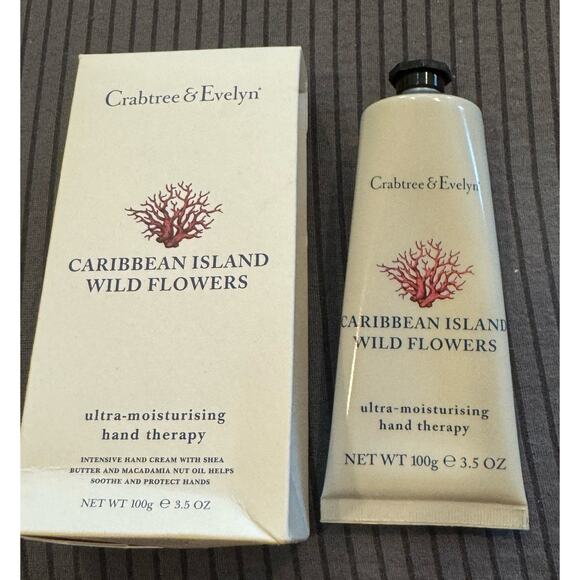 Crabtree & Evelyn CARIBBEAN ISLAND WILD FLOWERS HAND THERAPY 3.5oz New In Box - Picture 4 of 4